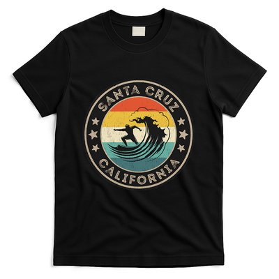 Retro Santa Cruz California Surfing Santa Cruz T-Shirt