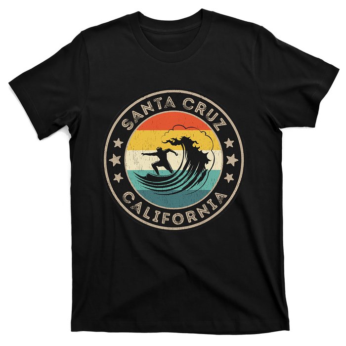 Retro Santa Cruz California Surfing Santa Cruz T-Shirt