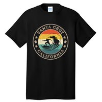 Retro Santa Cruz California Surfing Santa Cruz Tall T-Shirt