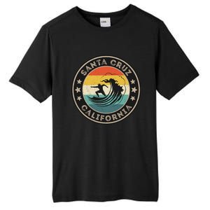 Retro Santa Cruz California Surfing Santa Cruz Tall Fusion ChromaSoft Performance T-Shirt