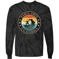 Retro Santa Cruz California Surfing Santa Cruz Tie-Dye Long Sleeve Shirt