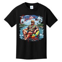 Retro Summer Chillin Like A Felon Trump Kids T-Shirt