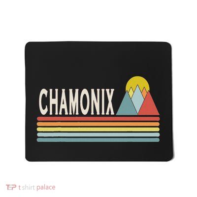 Retro Style Chamonix France Outdoors Mousepad