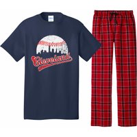 Retro Skyline Cleveland Baseball Pajama Set