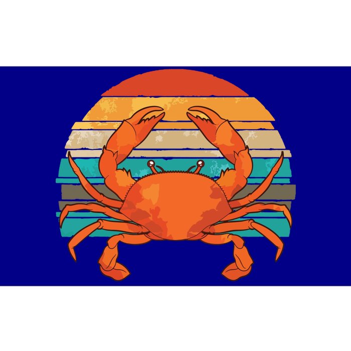 Retro Seafood Crab Lover Crabbing Sea Animal Crab Bumper Sticker