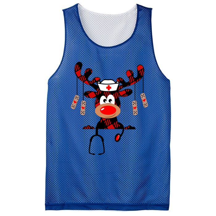 Reindeer Scrubs Christmas Scrub Top Rubber Gloves Nurses Gift Mesh Reversible Basketball Jersey Tank