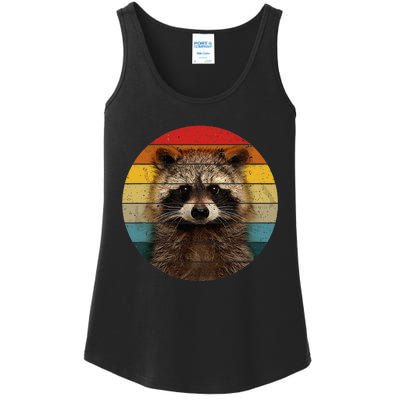 Raccoon Sunset Cute Baby Raccoon Ladies Essential Tank