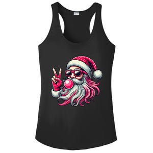 Retro Santa Christmas Blowing Bubble Pin.K Santa Xmas Funny Ladies PosiCharge Competitor Racerback Tank