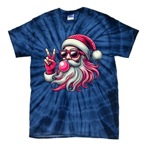 Retro Santa Christmas Blowing Bubble Pin.K Santa Xmas Funny Tie-Dye T-Shirt