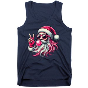 Retro Santa Christmas Blowing Bubble Pin.K Santa Xmas Funny Tank Top