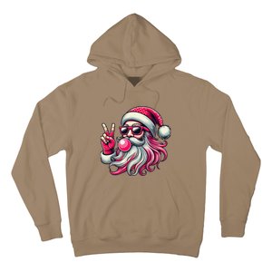 Retro Santa Christmas Blowing Bubble Pin.K Santa Xmas Funny Hoodie