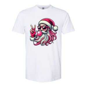 Retro Santa Christmas Blowing Bubble Pin.K Santa Xmas Funny Softstyle CVC T-Shirt