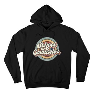 Retro School Counselor Back To School Teacher Squad Crew Hoodie