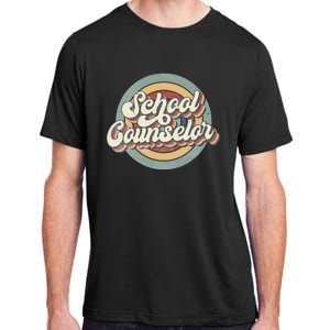 Retro School Counselor Back To School Teacher Squad Crew Adult ChromaSoft Performance T-Shirt