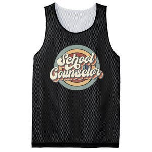 Retro School Counselor Back To School Teacher Squad Crew Mesh Reversible Basketball Jersey Tank