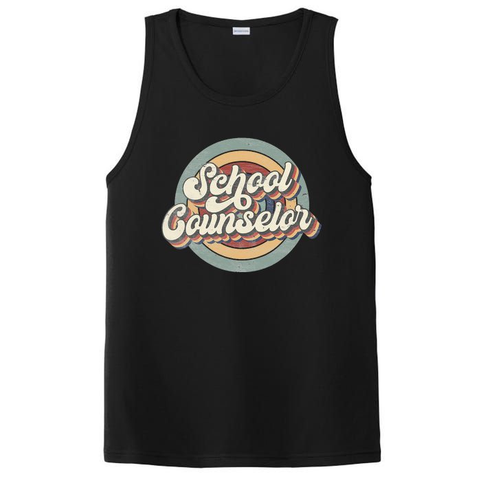 Retro School Counselor Back To School Teacher Squad Crew PosiCharge Competitor Tank