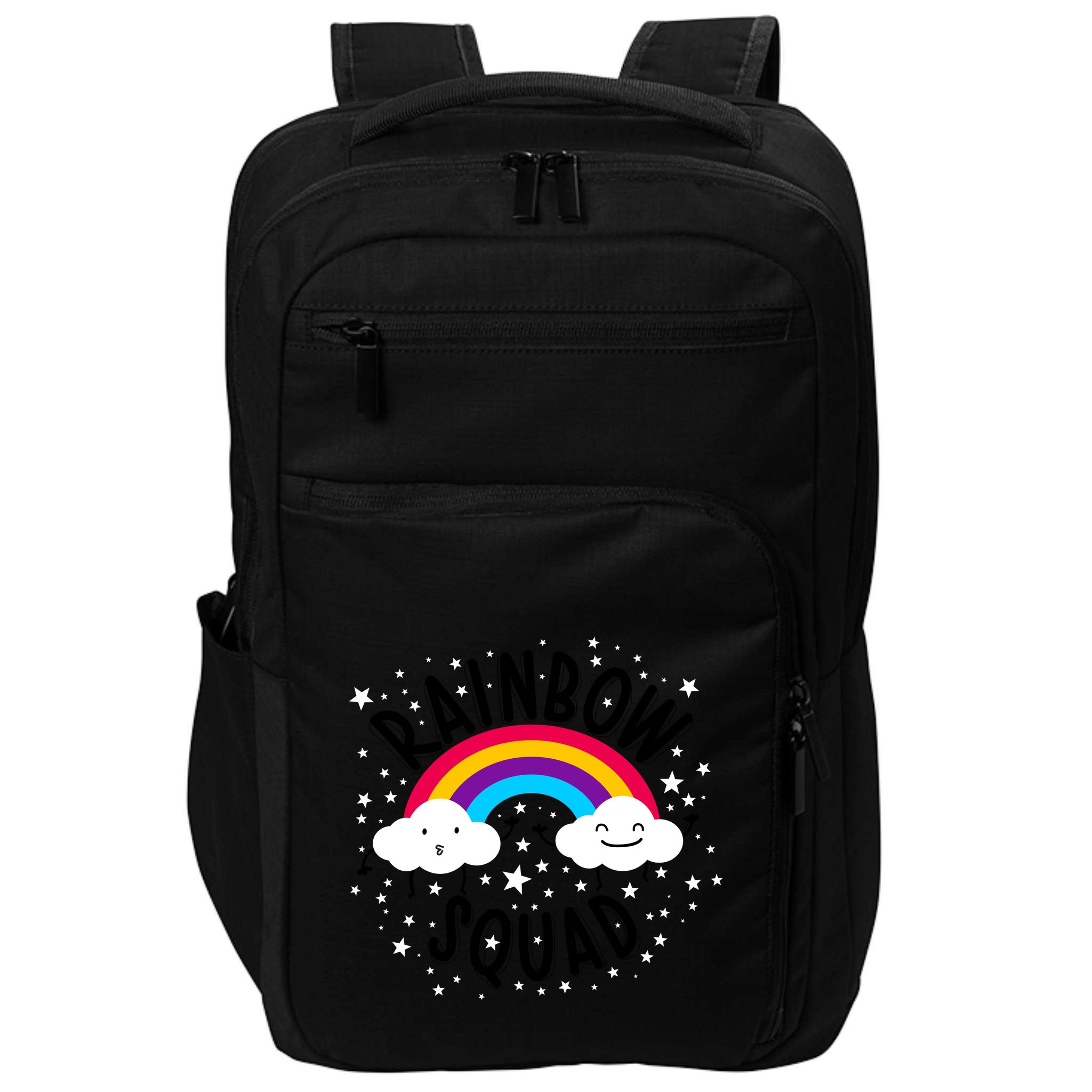 Rainbow Squad Cute Funny Cloud Sky Stars Impact Tech Backpack