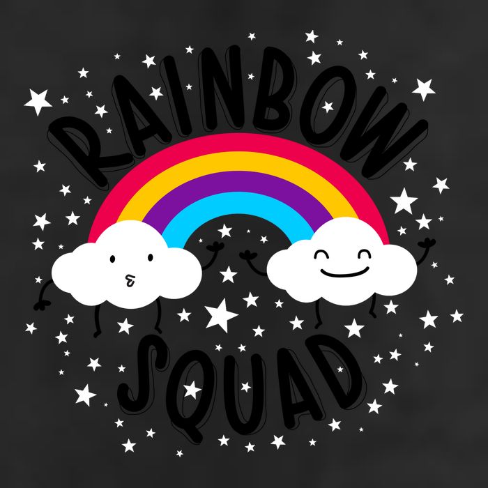 Rainbow Squad Cute Funny Cloud Sky Stars Adult Drive Performance Visor