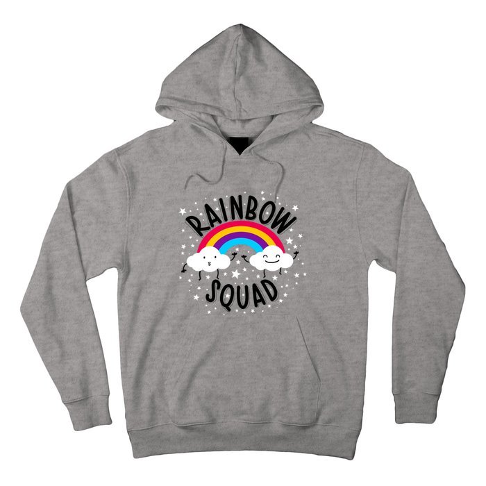 Rainbow Squad Cute Funny Cloud Sky Stars Hoodie