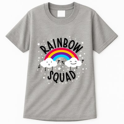 Rainbow Squad Cute Funny Cloud Sky Stars Tall T-Shirt