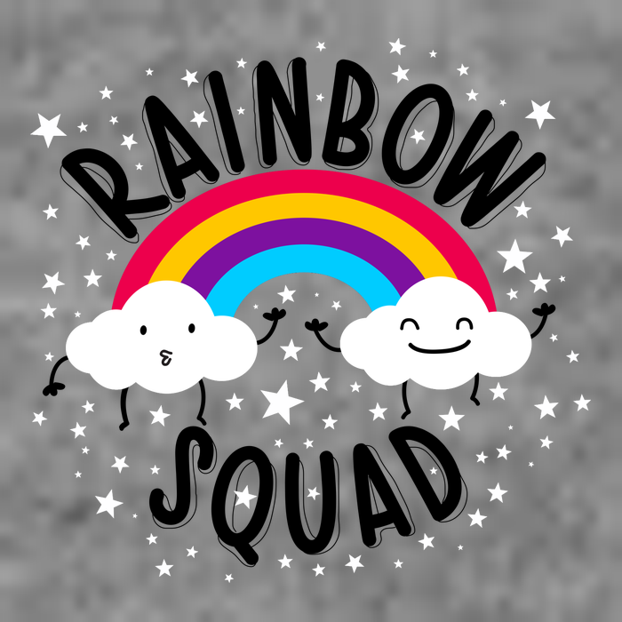 Rainbow Squad Cute Funny Cloud Sky Stars Premium T-Shirt