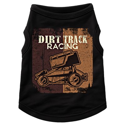 Retro Sprint Car Dirt Track Racing Race Motorsport Fan Gift Doggie Tank