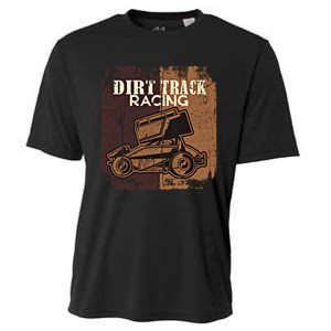 Retro Sprint Car Dirt Track Racing Race Motorsport Fan Gift Cooling Performance Crew T-Shirt