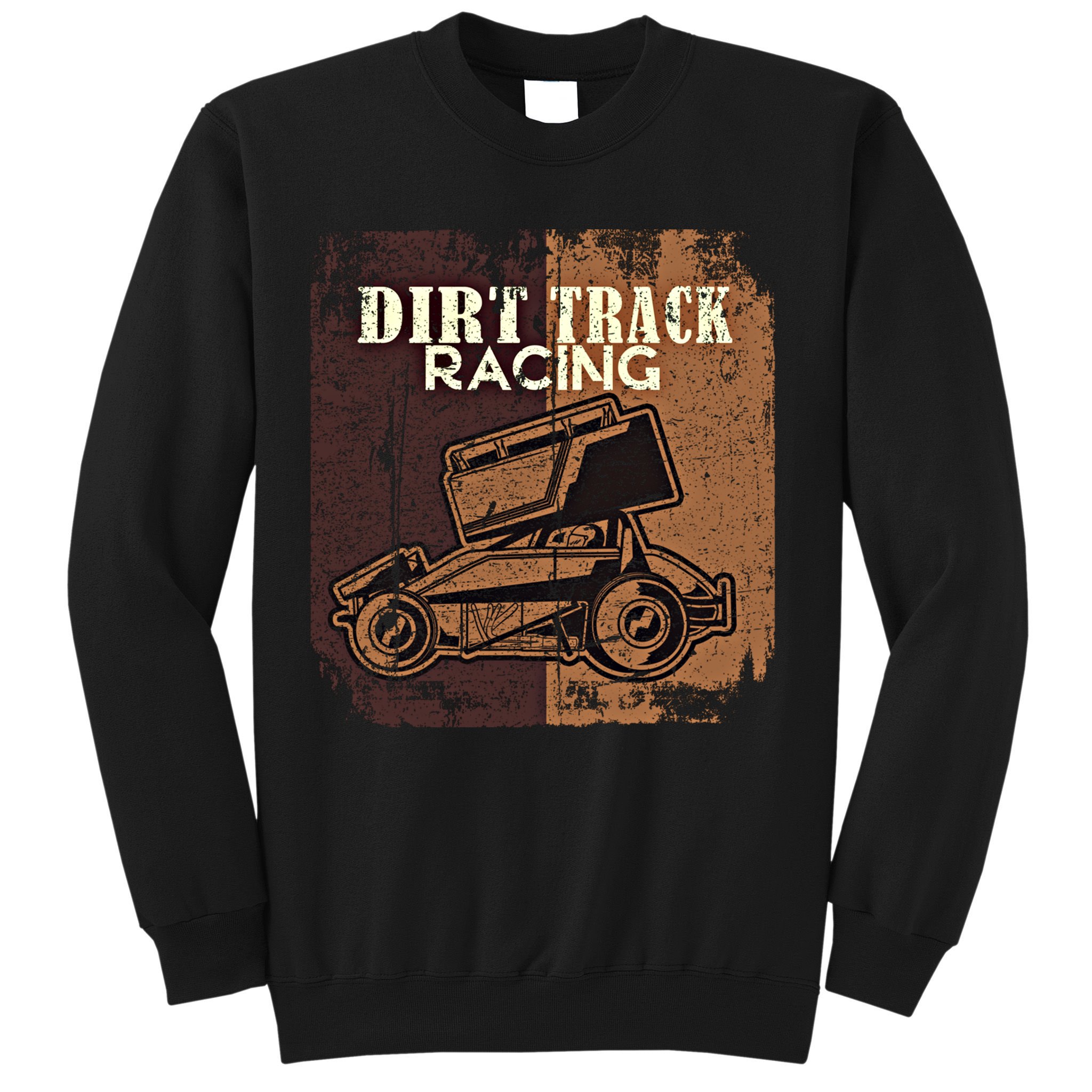 Retro Sprint Car Dirt Track Racing Race Motorsport Fan Gift Sweatshirt
