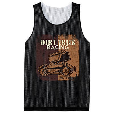 Retro Sprint Car Dirt Track Racing Race Motorsport Fan Gift Mesh Reversible Basketball Jersey Tank