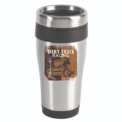 Retro Sprint Car Dirt Track Racing Race Motorsport Fan Gift 16oz Travel Tumbler