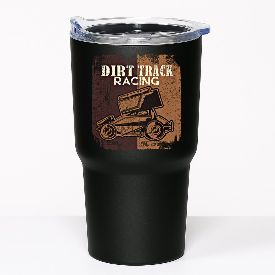 Retro Sprint Car Dirt Track Racing Race Motorsport Fan Gift Tumbler