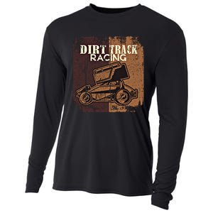 Retro Sprint Car Dirt Track Racing Race Motorsport Fan Gift Cooling Performance Long Sleeve Crew