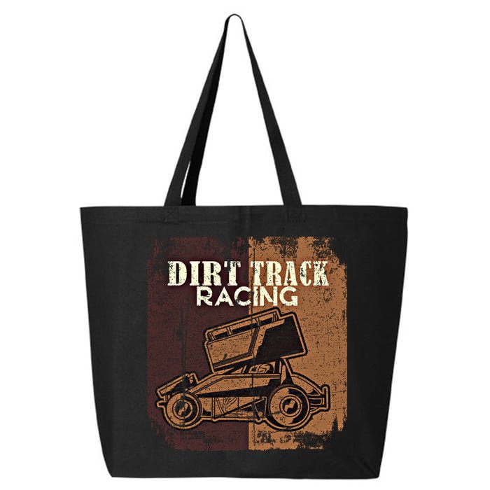 Retro Sprint Car Dirt Track Racing Race Motorsport Fan Gift 25L Jumbo Tote