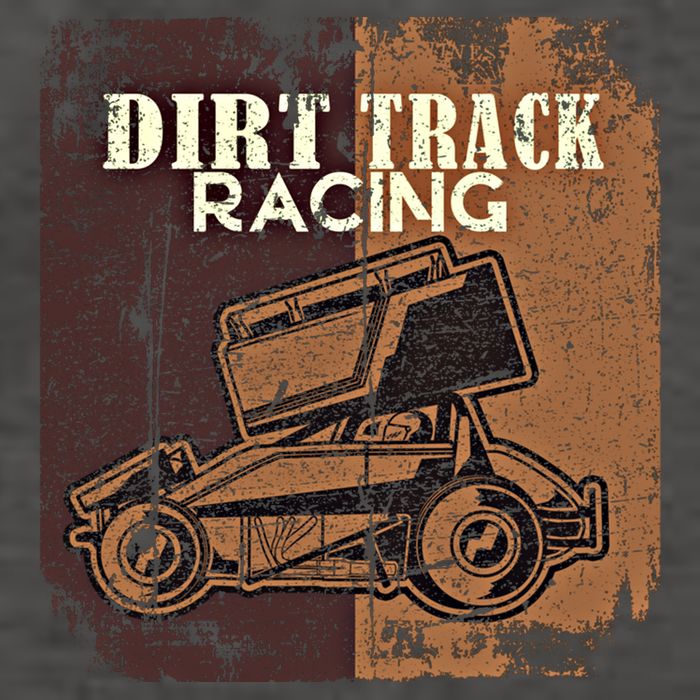 Retro Sprint Car Dirt Track Racing Race Motorsport Fan Gift Vector Backpack