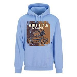 Retro Sprint Car Dirt Track Racing Race Motorsport Fan Gift Unisex Surf Hoodie