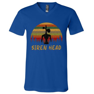 Retro Supernatural Cryptid Siren Head V-Neck T-Shirt