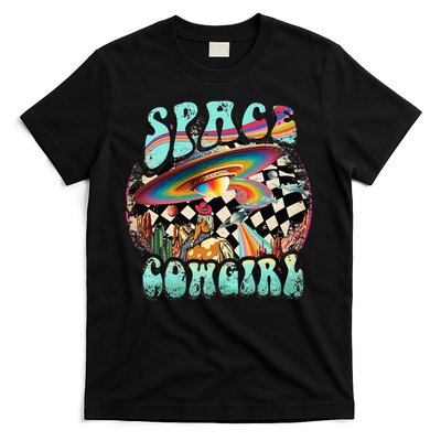 Rodeo Space Cow Yeehaw Retro Cow Country T-Shirt