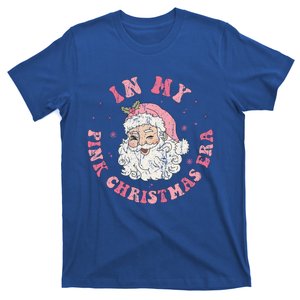 Retro Santa Claus Pink Xmas In My Pink Christmas Era Holiday Gift T-Shirt