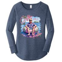 Retro Summer Chillin Like A Felon Trump For President 2024 Women's Perfect Tri Tunic Long Sleeve Shirt