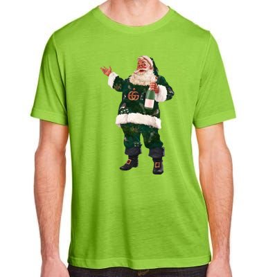 Retro Santa Claus Champagne Christmas Ing Party Xmas Cute Gift Adult ChromaSoft Performance T-Shirt