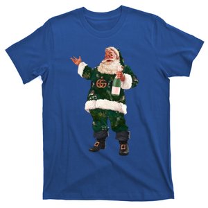 Retro Santa Claus Champagne Christmas Ing Party Xmas Cute Gift T-Shirt