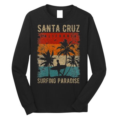 Retro Santa Cruz California Surfing Santa Cruz Long Sleeve Shirt