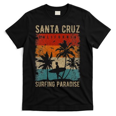 Retro Santa Cruz California Surfing Santa Cruz T-Shirt