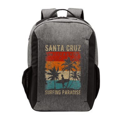 Retro Santa Cruz California Surfing Santa Cruz Vector Backpack