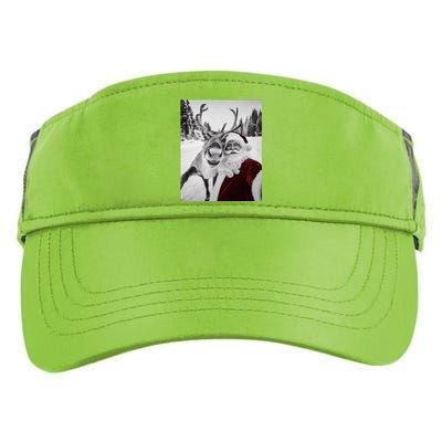 Reindeer Selfie Christmas Party Selfie Funny Reindeer Xmas Adult Drive Performance Visor