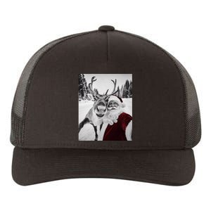 Reindeer Selfie Christmas Party Selfie Funny Reindeer Xmas Yupoong Adult 5-Panel Trucker Hat