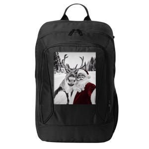 Reindeer Selfie Christmas Party Selfie Funny Reindeer Xmas City Backpack