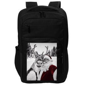 Reindeer Selfie Christmas Party Selfie Funny Reindeer Xmas Impact Tech Backpack