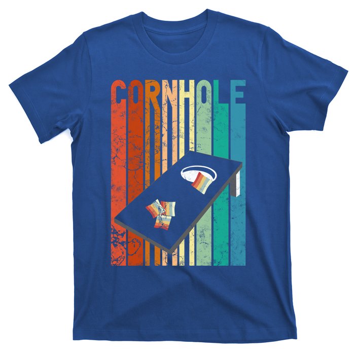 Retro Style Cornhole Board Game Gift Funny Cornhole Lover Cool Gift T-Shirt