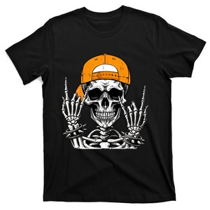 Rock Skeleton Cool Rocker Halloween T-Shirt